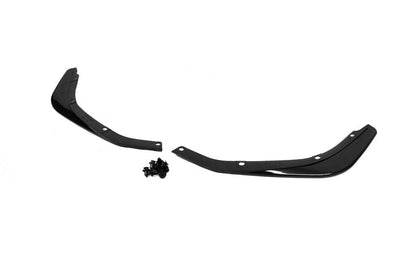 Flap pads on the front bumper (2 pcs, black) for Honda Civic Sedan X 2016-2021 - Reelken Auto