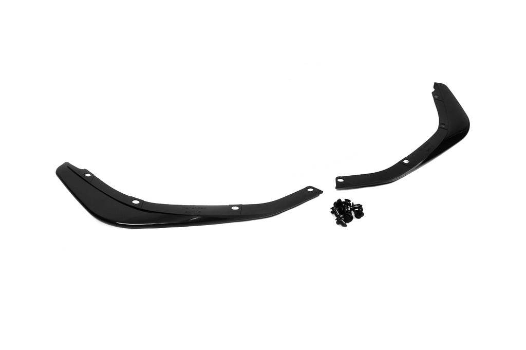 Flap pads on the front bumper (2 pcs, black) for Honda Civic Sedan X 2016-2021 - Reelken Auto