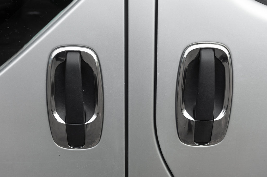 Door handle trims (4 pcs, stainless steel) for Opel Vivaro 2001-2015 - image 12
