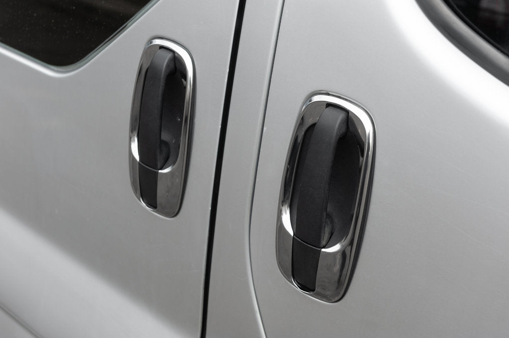 Door handle trims (4 pcs, stainless steel) for Opel Vivaro 2001-2015 - image 13