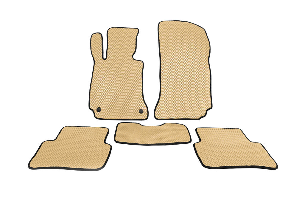 EVA Floor Mats (Beige) for Mercedes C-class W204 2007-2015 - image 1