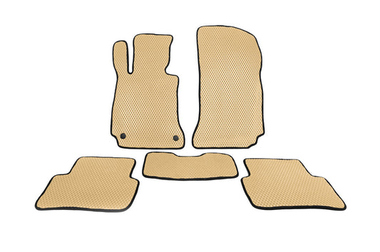 EVA Floor Mats (Beige) for Mercedes C-class W204 2007-2015 - image 1