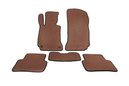 EVA mats (Brown) for Mercedes C-class W204 2007-2015 - Reelken Auto