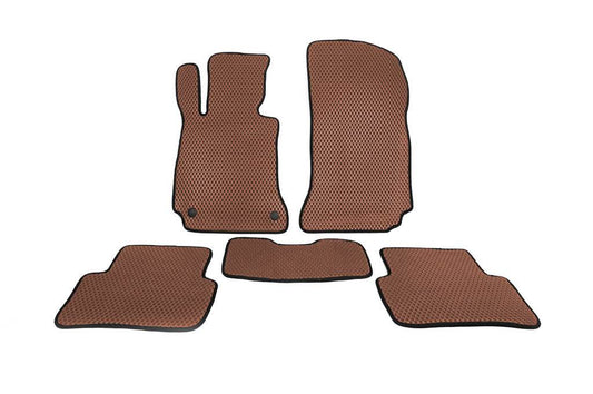 EVA mats (Brown) for Mercedes C-class W204 2007-2015 - Reelken Auto