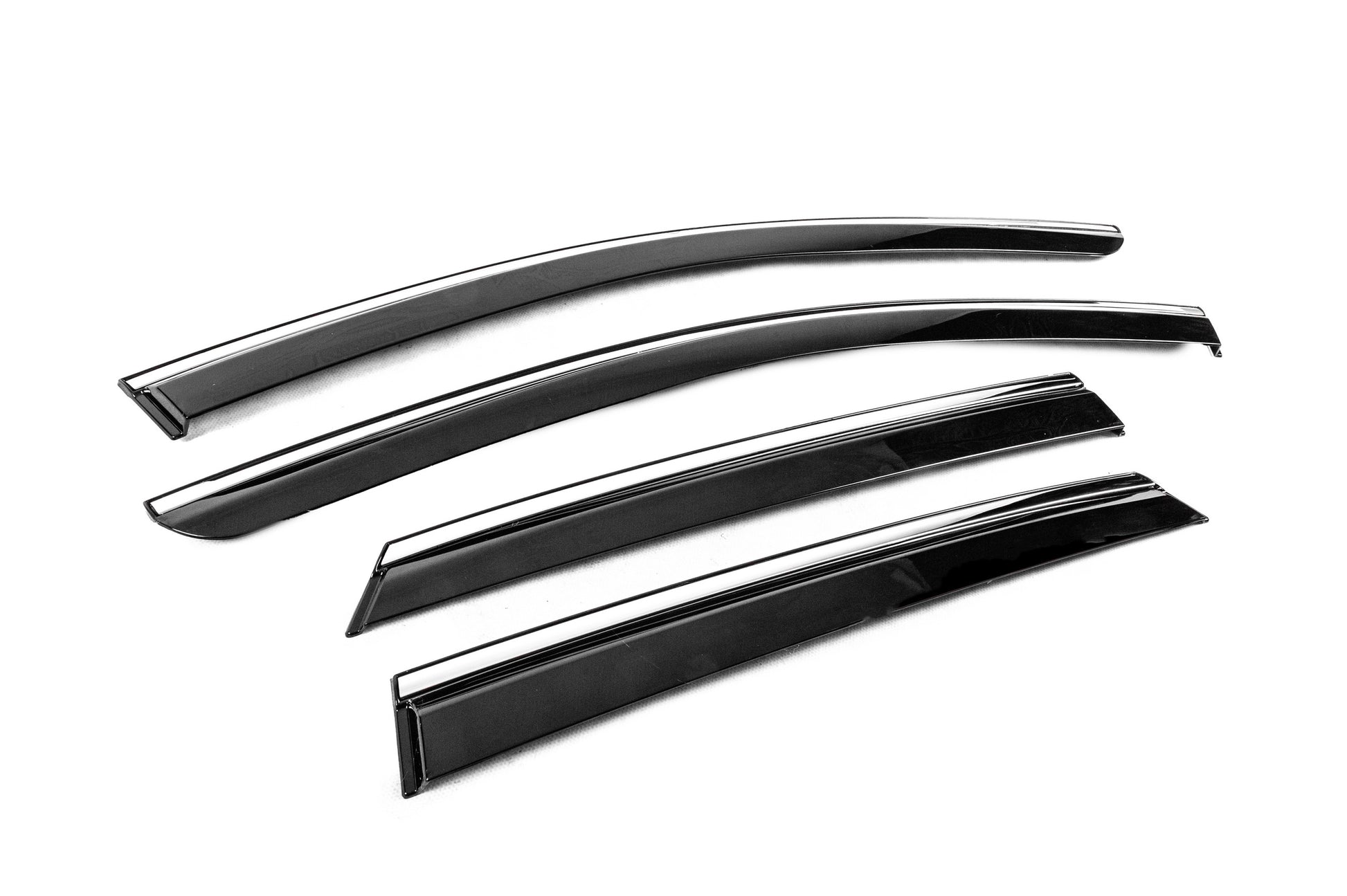 Window deflectors with chrome trim Niken Luxury (2024-, 4 pcs) for Renault Captur 2019- - image 3