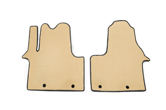Floor mats (2 pcs, EVA, beige) for Opel Vivaro 2015-2019 - image 2