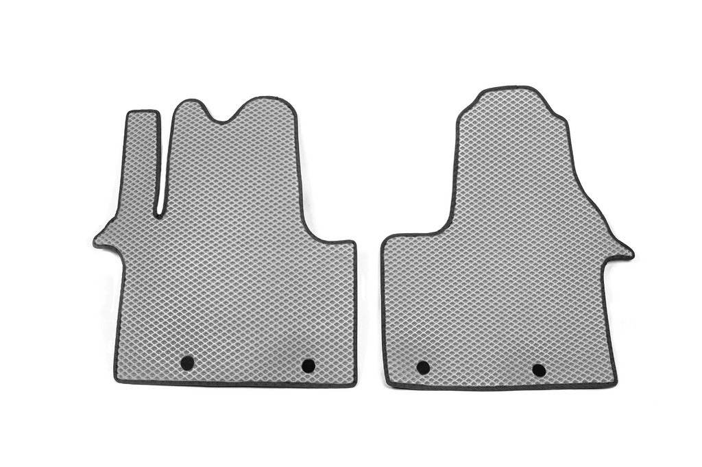 Mats (2 pcs, EVA, grey) for Opel Vivaro 2015-2019 - Reelken Auto