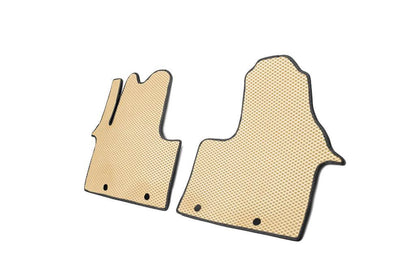 Floor mats (2 pcs, EVA, beige) for Opel Vivaro 2015-2019 - Reelken Auto
