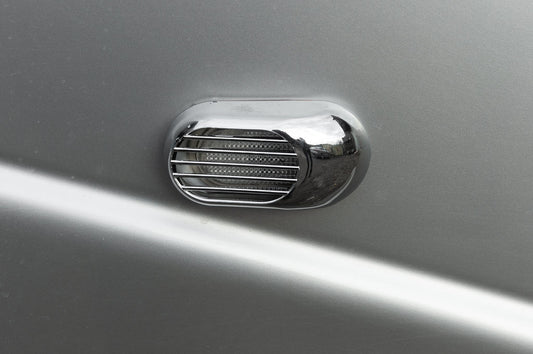 Oval Side Indicator Grille (2 pcs, ABS) for Mitsubishi Outlander 2006-2012 - image 1