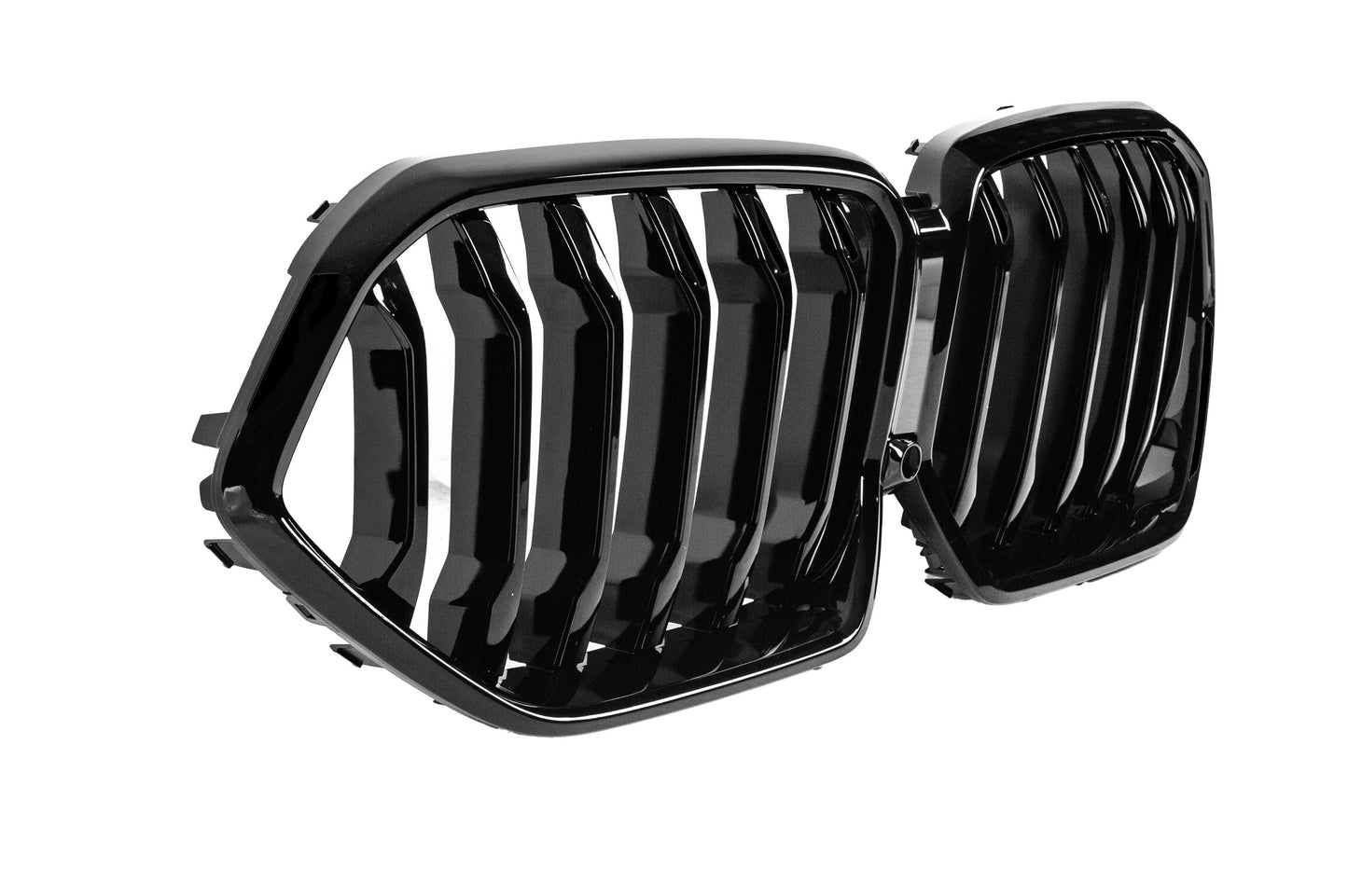 Kidney Grilles 1 Bar (2019-2022, Gloss Black) for BMW X6 G06 2019–2027 - image 5
