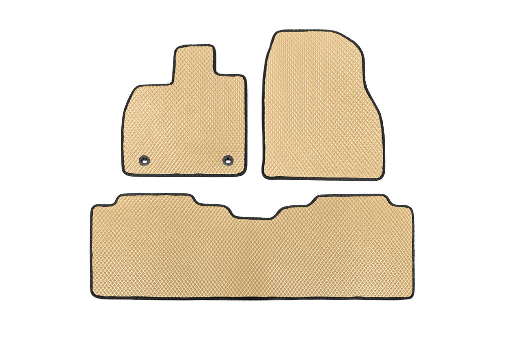 EVA Floor Mats (Beige) for Toyota bZ4X 2022- - image 1