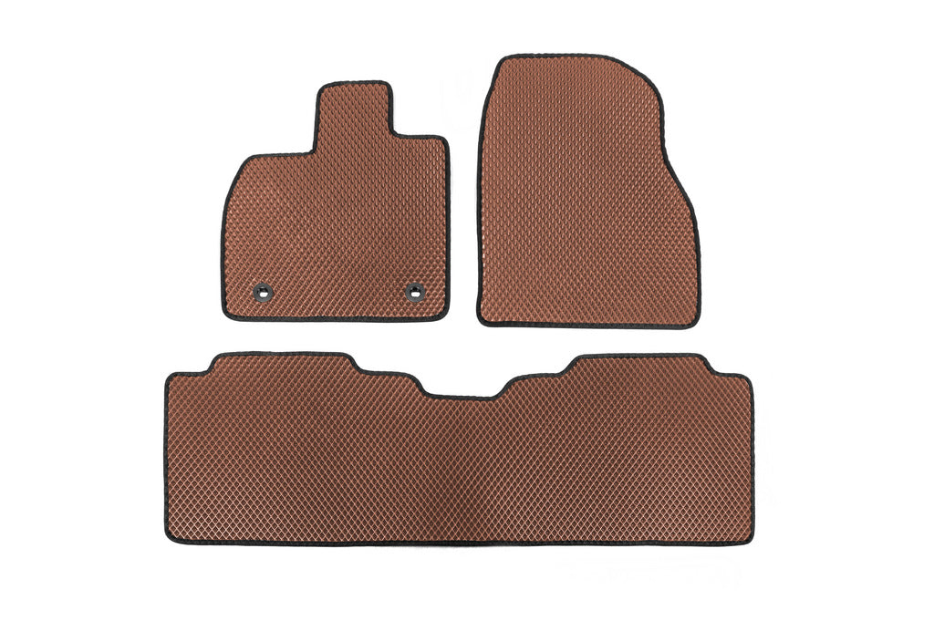 EVA Floor Mats (Brown) for Toyota bZ4X 2022- - image 1