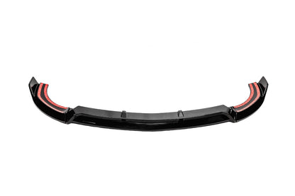 Front lip spoiler (for AMG-Line 2018-2021, Black) for Mercedes A-сlass W177 2018- - image 3