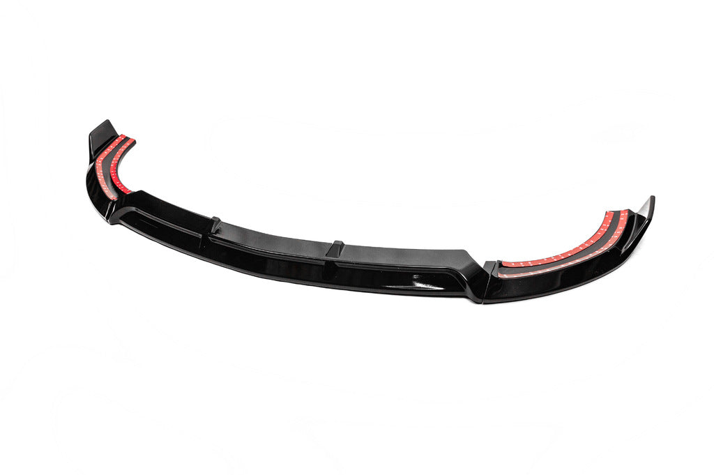 Front lip spoiler (for AMG-Line 2018-2021, Black) for Mercedes A-сlass W177 2018- - image 4