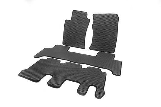 EVA Floor Mats (3 Rows, Black) for Toyota Land Cruiser Prado 120 2002-2009 - image 2