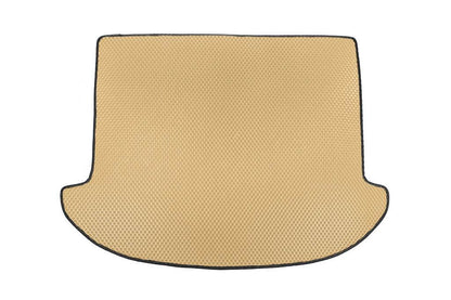 Trunk mat (EVA, beige) (7 places) for Hyundai Santa Fe 3 2012-2018 - Reelken Auto