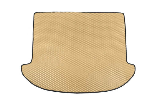 Trunk mat (EVA, beige) (7 places) for Hyundai Santa Fe 3 2012-2018 - Reelken Auto