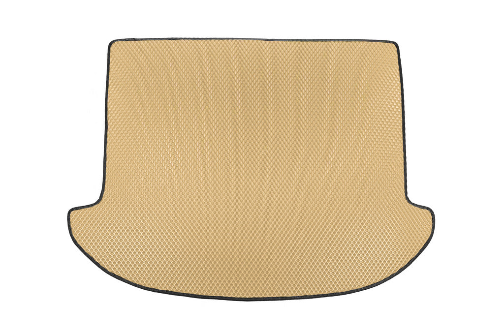 Trunk mat (EVA, beige) (7 seats) for Hyundai Santa Fe 3 2012-2018 - image 1
