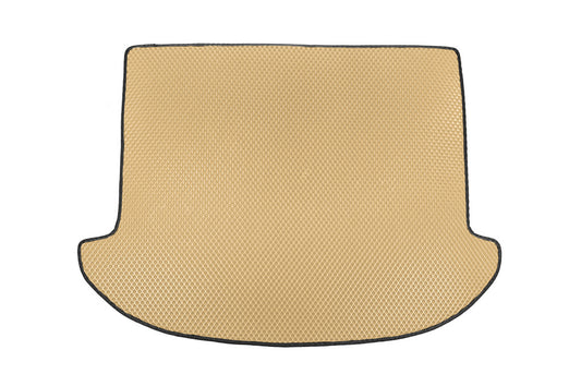 Trunk mat (EVA, beige) (7 seats) for Hyundai Santa Fe 3 2012-2018 - image 1