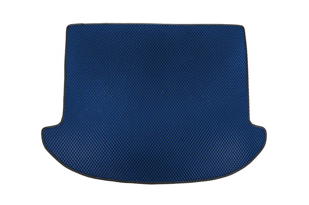Trunk mat (EVA, blue) (7 seats) for Hyundai Santa Fe 3 2012-2018 - Reelken Auto