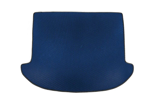 Trunk mat (EVA, blue) (7 seats) for Hyundai Santa Fe 3 2012-2018 - Reelken Auto