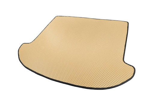 Trunk mat (EVA, beige) (7 places) for Hyundai Santa Fe 3 2012-2018 - Reelken Auto