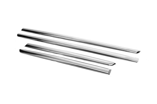 Door molding (4 pieces, stainless steel) for Peugeot 407 - Reelken Auto
