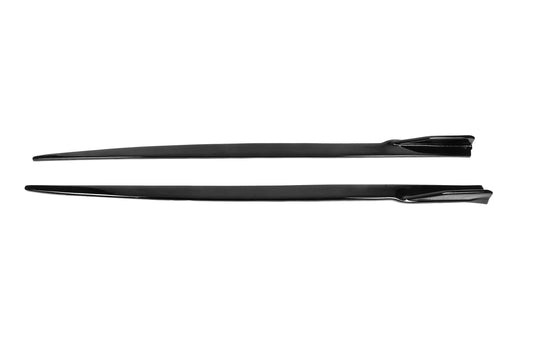 Side Skirts DPT V-2 (for M-Sport skirts, Gloss Black) for BMW 3 Series F30/F31 2012-2019 - image 1