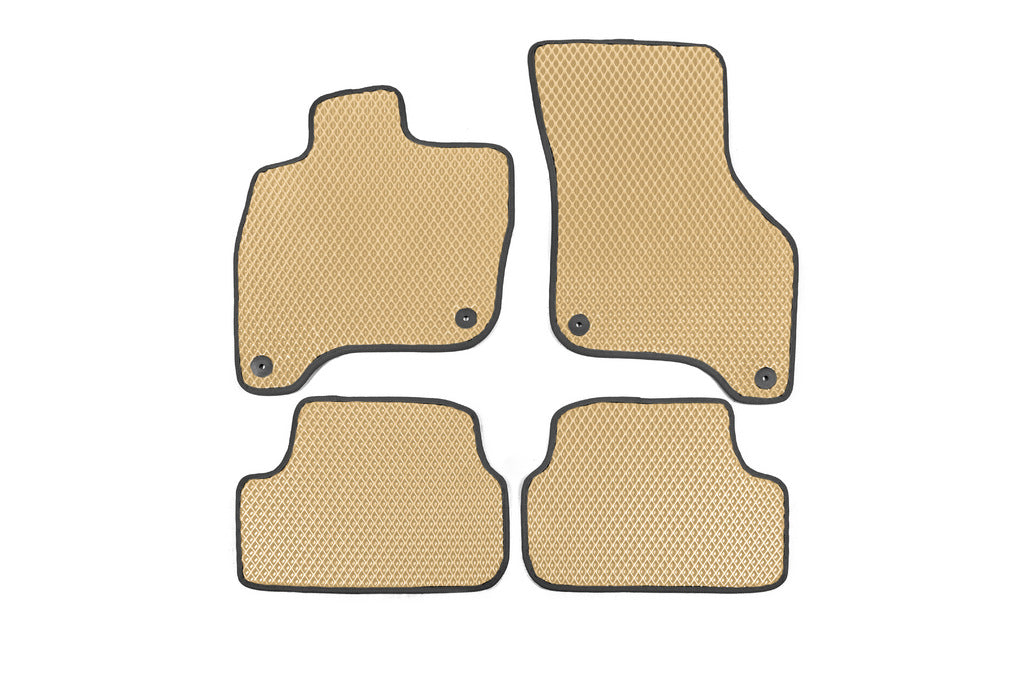 EVA Floor Mats for E-Golf (Beige) for Volkswagen Golf 7/E-Golf 2012-2020 - image 1