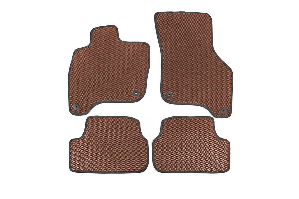 EVA Floor Mats for E-Golf (Brown) for Volkswagen Golf 7/E-Golf 2012-2020 - image 1