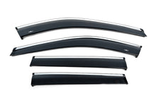 Window deflectors with chrome trim (4 pcs, HIC) for Nissan X-trail T33/Rogue 2022- - image 1