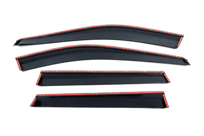 Window deflectors with chrome trim (4 pcs, HIC) for Nissan X-trail T33/Rogue 2022- - image 3