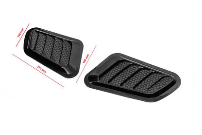 Cover on the hood type-B (2 pcs., ABS) - Reelken Auto