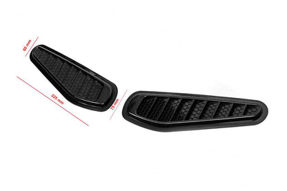 Cover on the hood type-A (2 pcs., ABS) - Reelken Auto