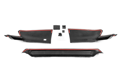 Rear TRD diffuser trim, 3-piece (for 2017+) for Toyota Land Cruiser Prado 150 2009-2023 - image 6