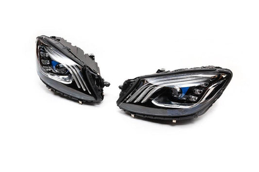 Restyling front lights with blocks (OEM) for Mercedes S-class W222 - Reelken Auto