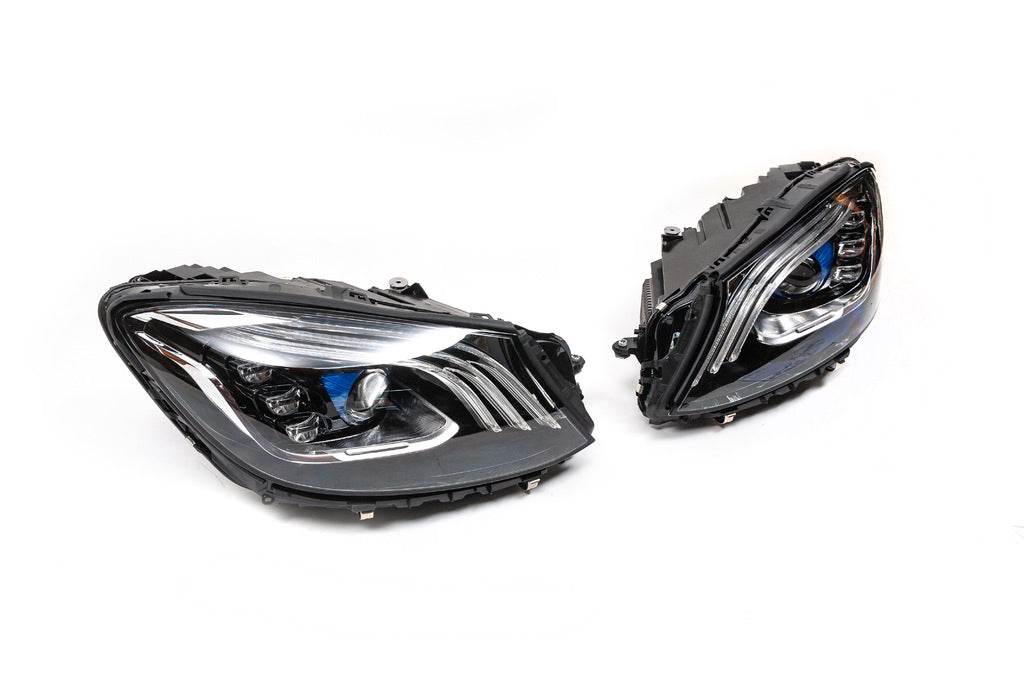 Restyling front lights with blocks (OEM) for Mercedes S-class W222 - Reelken Auto