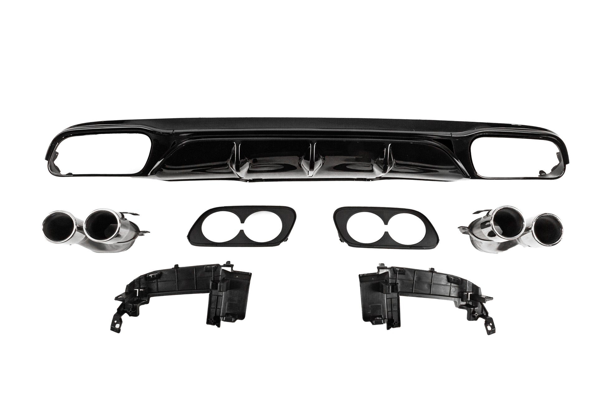 Rear diffuser with exhaust tips E53-Design (for AMG/AMG-Line) for Mercedes E-сlass W213 2016-2023 - image 2