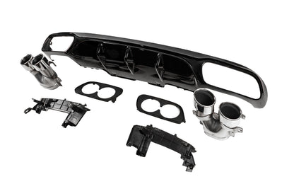 Rear diffuser with exhaust tips E53-Design (for AMG/AMG-Line) for Mercedes E-сlass W213 2016-2023 - image 3