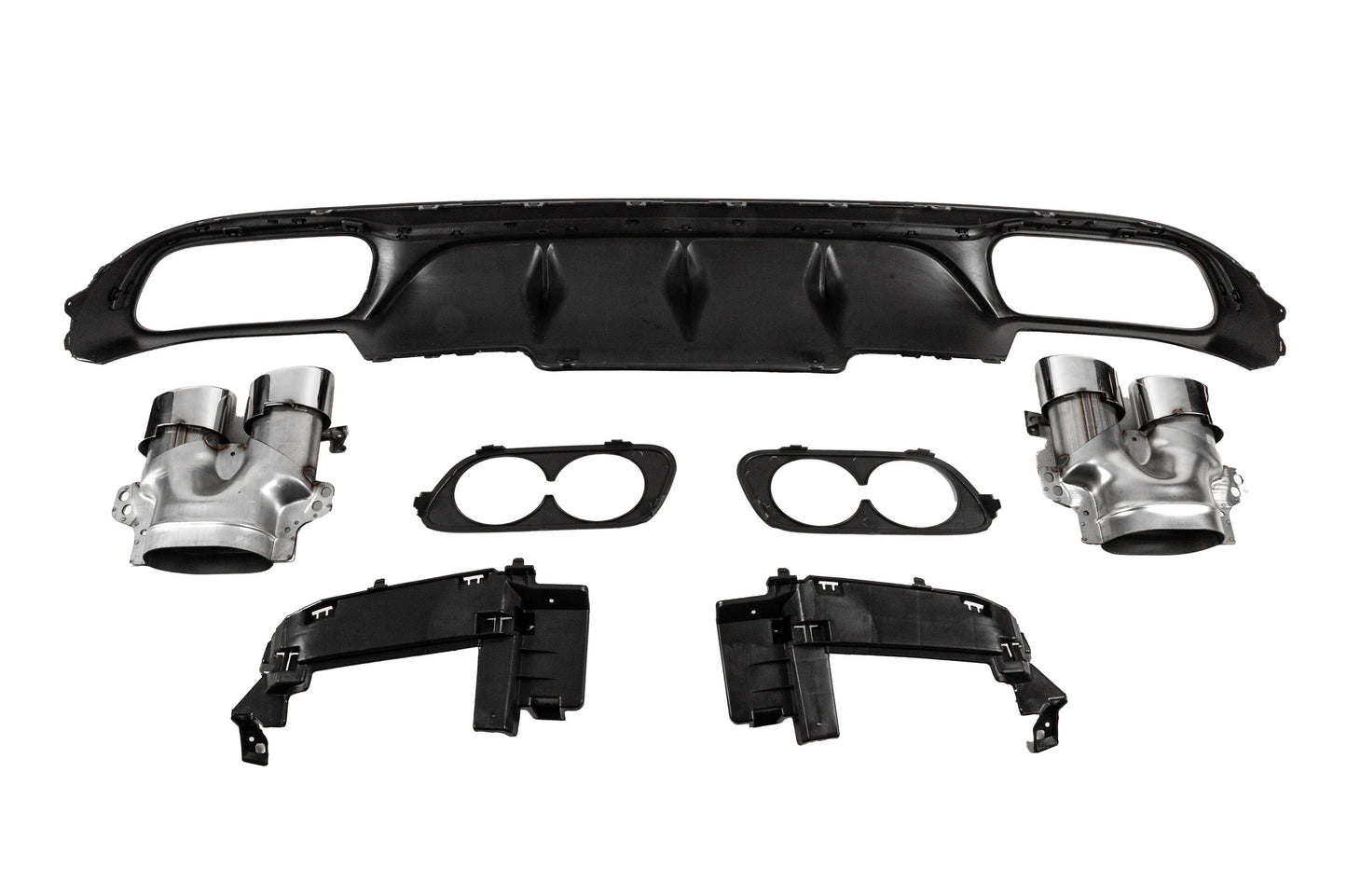 Rear diffuser with exhaust tips E53-Design (for AMG/AMG-Line) for Mercedes E-сlass W213 2016-2023 - image 5