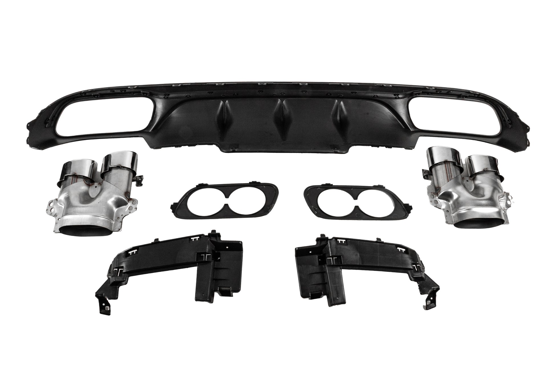 Rear diffuser with exhaust tips E53-Design (for AMG/AMG-Line) for Mercedes E-сlass W213 2016-2023 - image 5