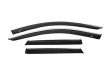Window deflectors with chrome trim (4 pcs, HIC) for Volkswagen Touareg 2018- - image 1