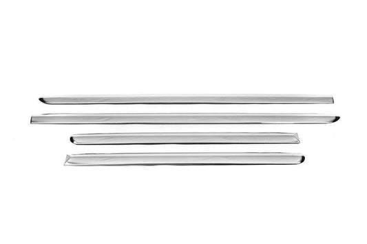 Pads on the molding (4 pieces, stainless steel) for Kia Sorento II XM 2009-2014 - Reelken Auto