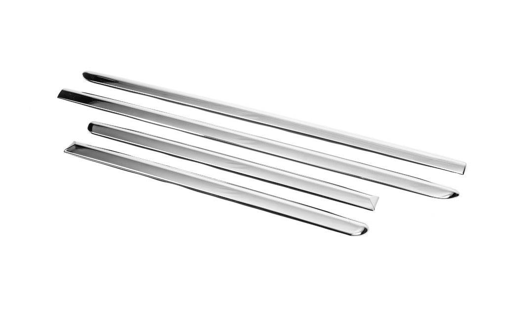 Pads on the molding (4 pieces, stainless steel) for Kia Sorento II XM 2009-2014 - Reelken Auto
