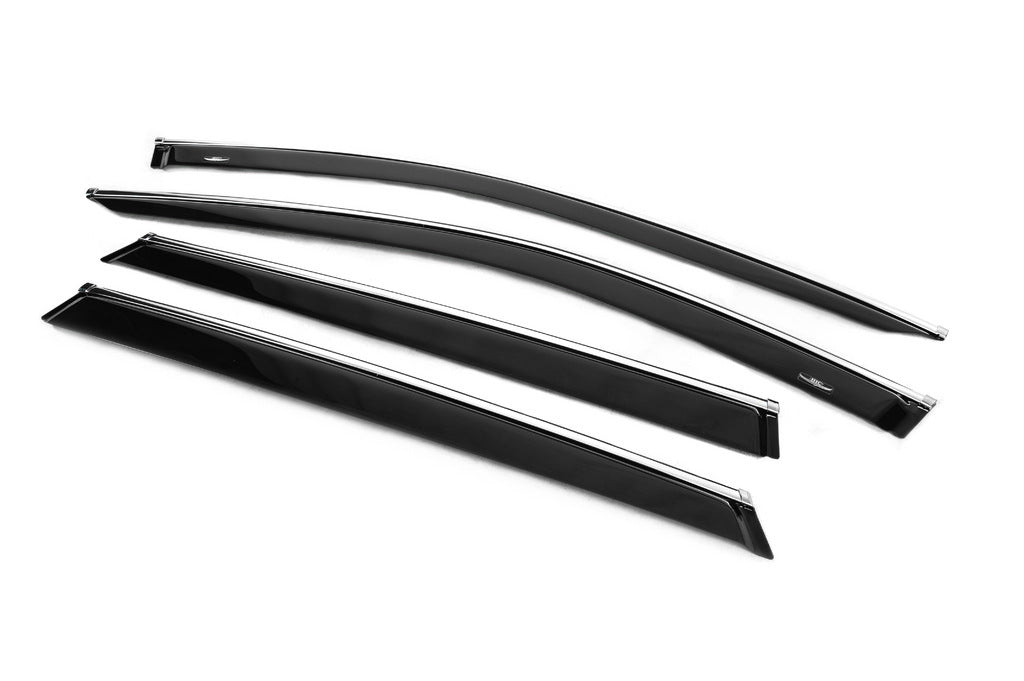 Window deflectors with chrome trim SW (4 pcs, HIC) for Skoda Superb 2015-2024 - image 2