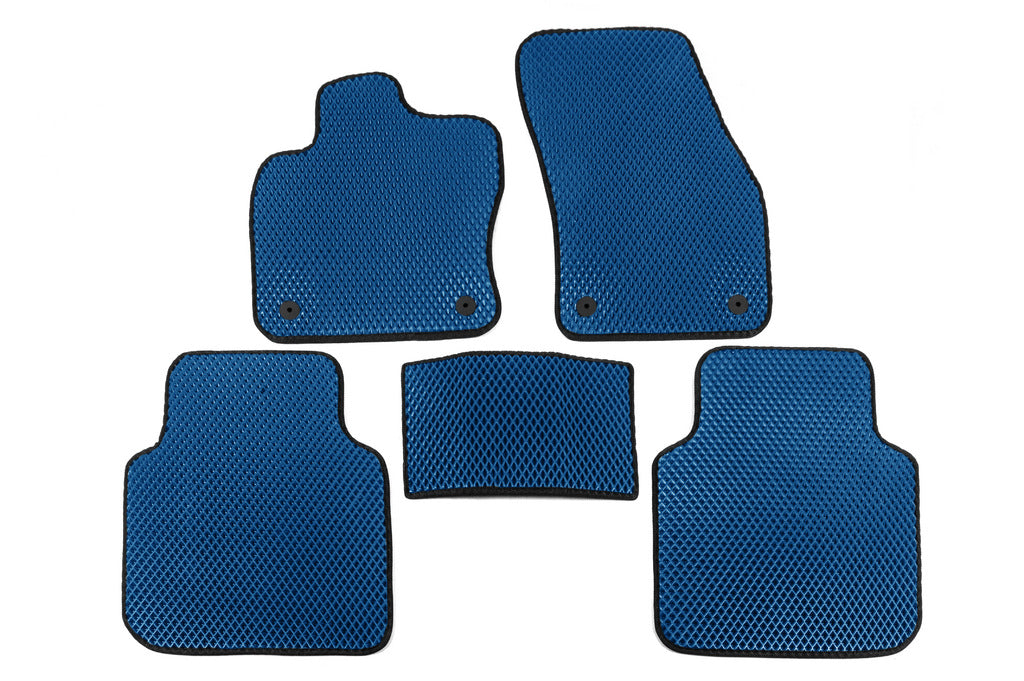 EVA Floor Mats (Allspase, 2 Rows, Blue) for Volkswagen Tiguan 2016-2023 - image 1