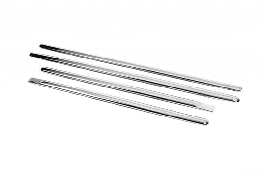 Molding door (4-piece, stainless steel. ) for Dacia Logan I 2005-2008 - image 1