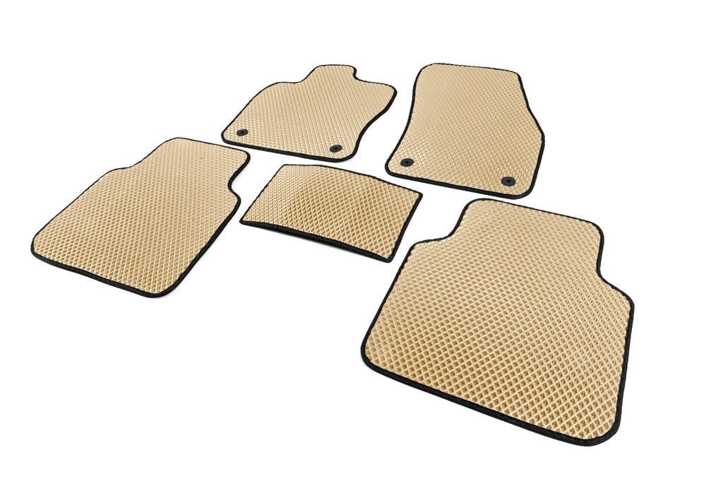 EVA Floor Mats (Allspase, 2 Rows, Beige) for Volkswagen Tiguan 2016-2023 - image 2