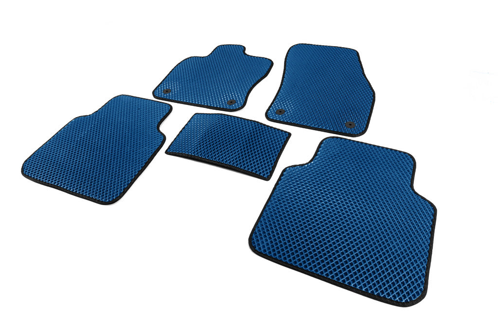 EVA Floor Mats (Allspase, 2 Rows, Blue) for Volkswagen Tiguan 2016-2023 - image 2