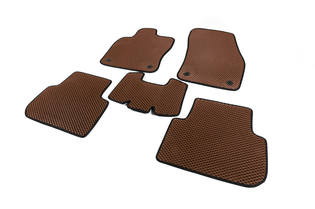 EVA Floor Mats (Brown) for Volkswagen Tiguan 2016-2023 - image 2